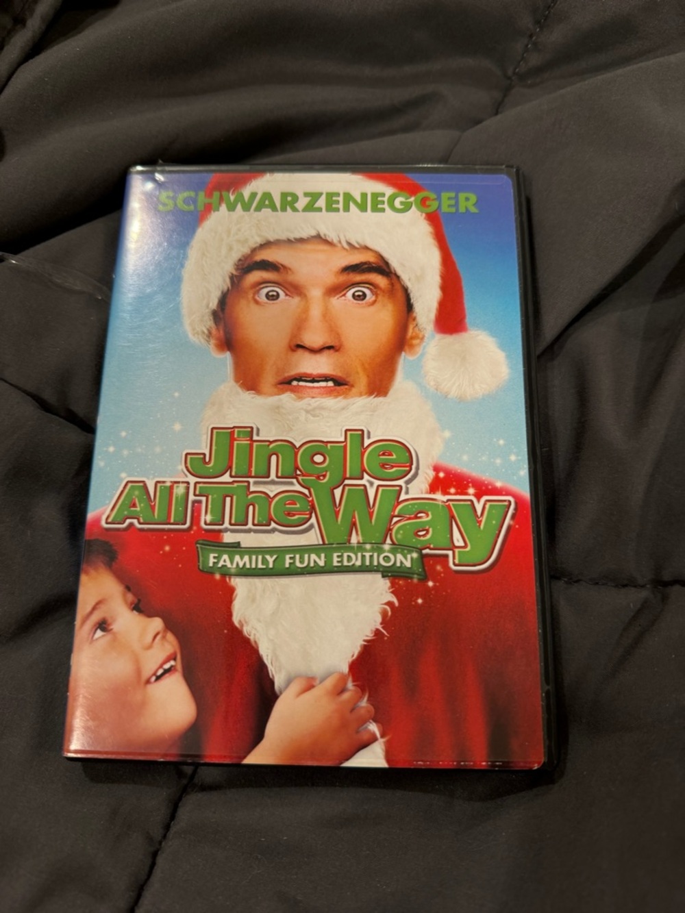 Jingle All The Way DVD - Red & Blue Holiday Cover